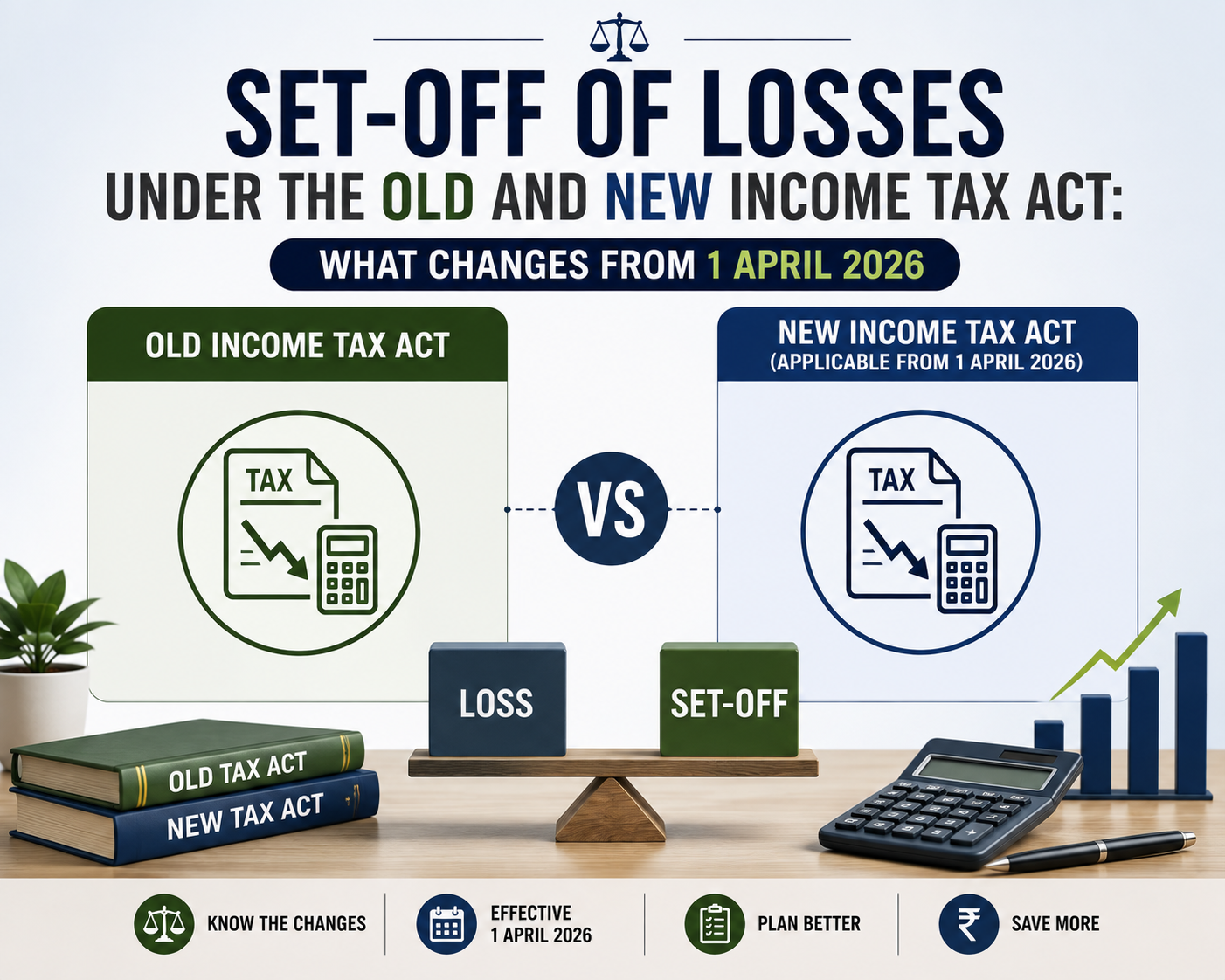 Set-Off Of Losses Under The Old And New Income Tax Act: What Changes From 1 April 2026
